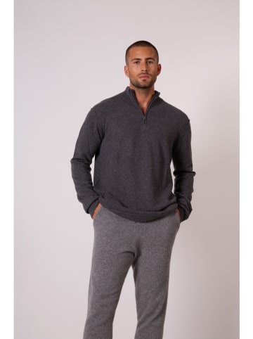 Perfect Cashmere Kasjmieren trui "Lucas" antraciet