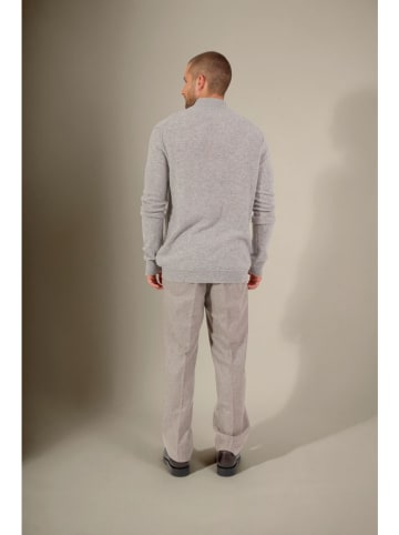 Perfect Cashmere Kaschmir-Pullover "Lucas" in Hellgrau
