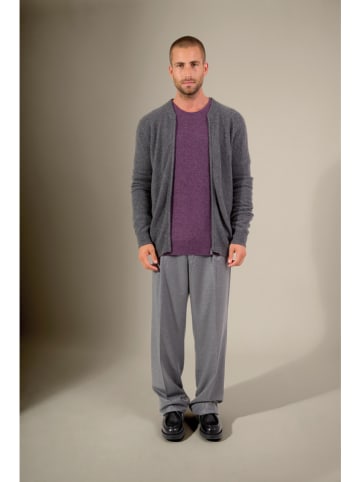 Perfect Cashmere Kaszmirowy kardigan "Polnoon" w kolorze antracytowym