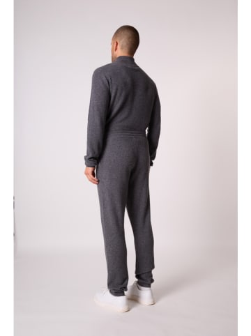 Perfect Cashmere Kaszmirowe spodnie "Stuart" w kolorze antracytowym