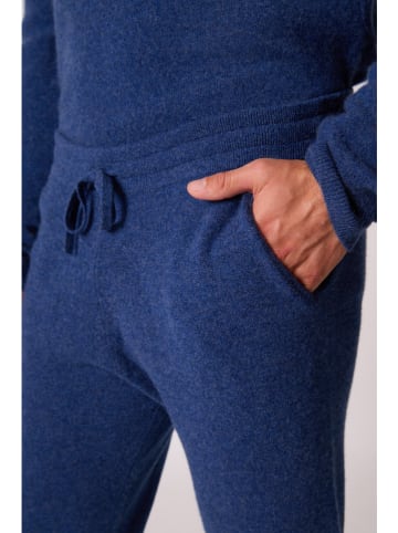 Perfect Cashmere Kaschmir-Hose "Stuart" in Blau