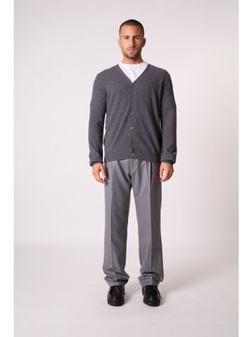 Perfect Cashmere Kasjmieren vest "Errol" antraciet