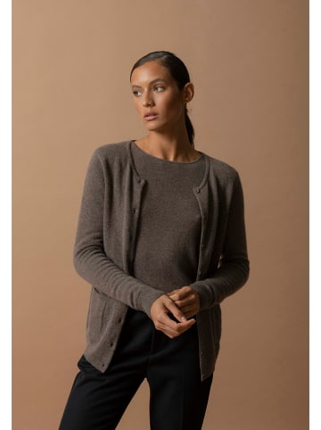 Perfect Cashmere Kaschmir-Cardigan "Amy" in Braun