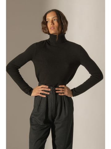 Perfect Cashmere Kaszmirowy golf "Ashley" w kolorze czarnym