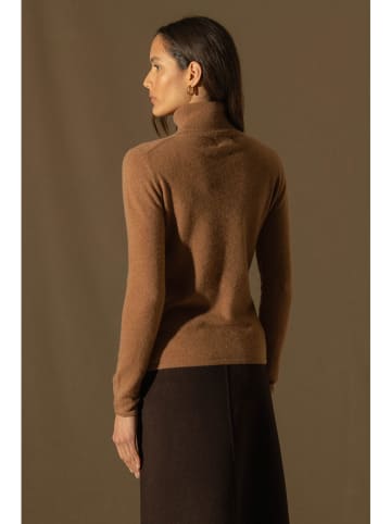 Perfect Cashmere Kasjmieren coltrui "Ashley" camel