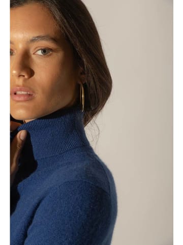 Perfect Cashmere Kaszmirowy golf "Ashley" w kolorze granatowym