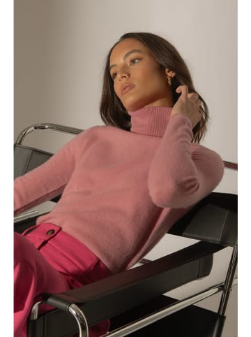 Perfect Cashmere Kaschmir-Rollkragenpullover in Altrosa