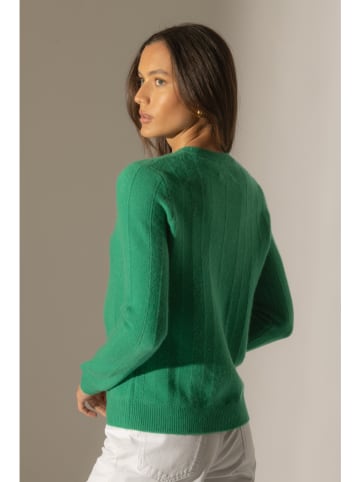 Perfect Cashmere Kaszmirowy sweter "Corva" w kolorze zielonym