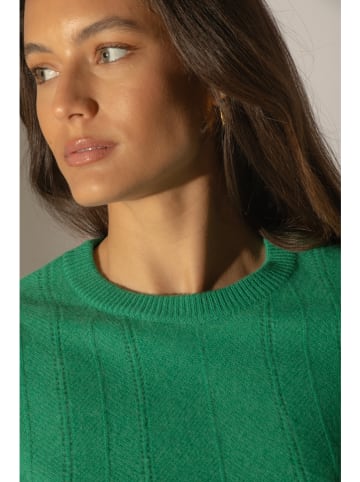 Perfect Cashmere Kasjmieren trui "Corva" groen