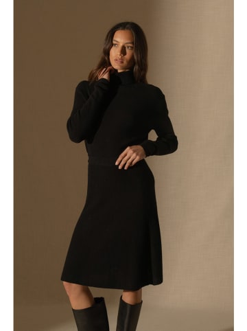 Perfect Cashmere Kaszmirowy golf "Elly" w kolorze czarnym