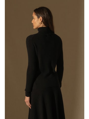 Perfect Cashmere Kasjmieren coltrui "Elly" zwart