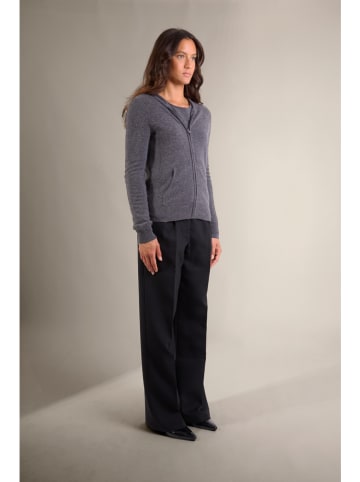 Perfect Cashmere Kasjmieren vest "Emma" antraciet