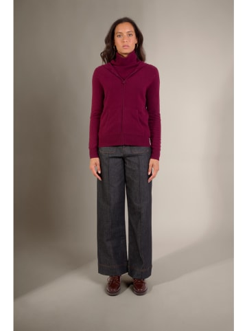 Perfect Cashmere Kaszmirowy kardigan "Emma" w kolorze bordowym