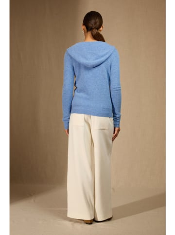 Perfect Cashmere Kasjmieren vest "Emma" lichtblauw