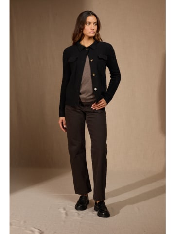 Perfect Cashmere Kaszmirowy kardigan "Friume" w kolorze czarnym