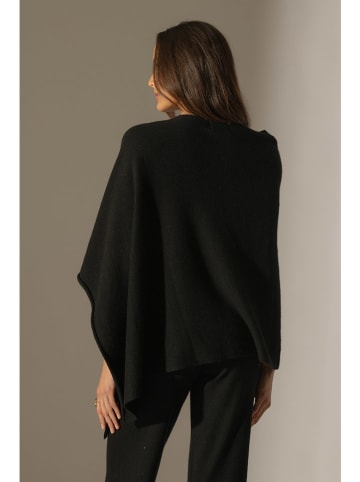 Perfect Cashmere Kasjmieren poncho "Georgia" zwart