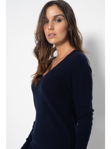 Perfect Cashmere Kasjmieren jurk "Joy" donkerblauw