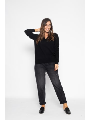 Perfect Cashmere Kaszmirowy sweter "Kalie" w kolorze czarnym