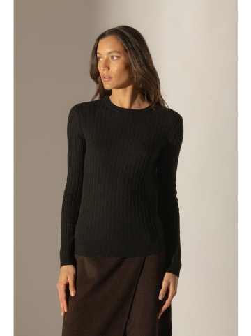 Perfect Cashmere Kaschmir-Pullover "Kylie" in Schwarz
