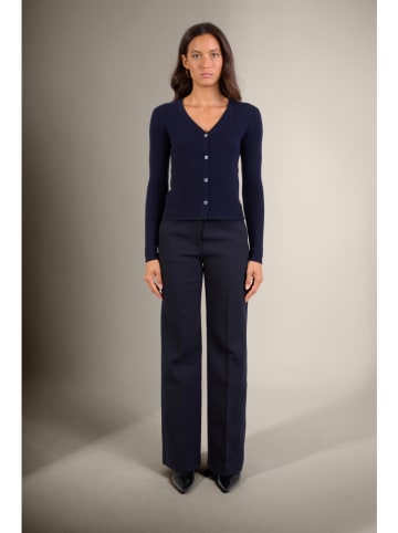 Perfect Cashmere Kasjmieren vest "Livia" donkerblauw