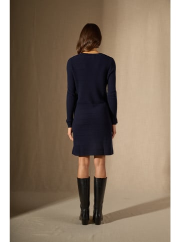 Perfect Cashmere Kaschmir-Kleid in Dunkelblau