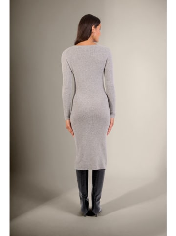 Perfect Cashmere Kaszmirowa sukienka "Maria" w kolorze jasnoszarym