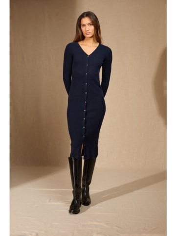 Perfect Cashmere Kaszmirowa sukienka "Maria" w kolorze granatowym