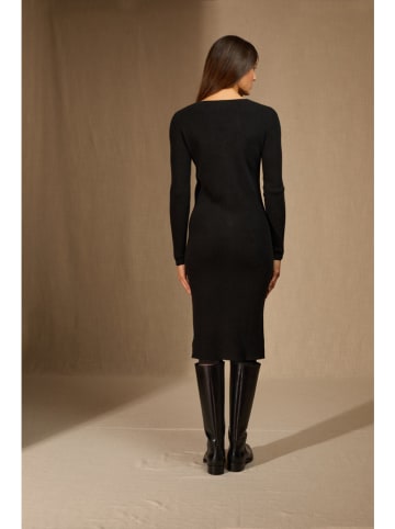 Perfect Cashmere Kaszmirowa sukienka "Maria" w kolorze czarnym