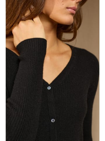 Perfect Cashmere Kaschmir-Kleid "Maria" in Schwarz