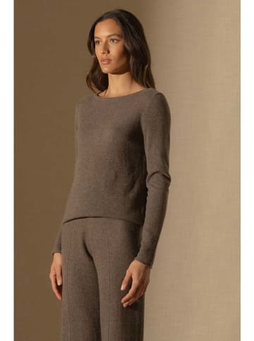 Perfect Cashmere Kasjmieren trui "Megan" bruin