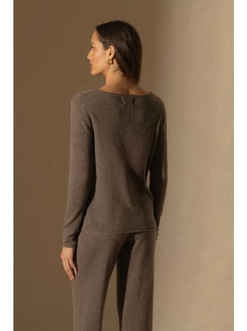 Perfect Cashmere Kaszmirowy sweter "Megan" w kolorze brązowym