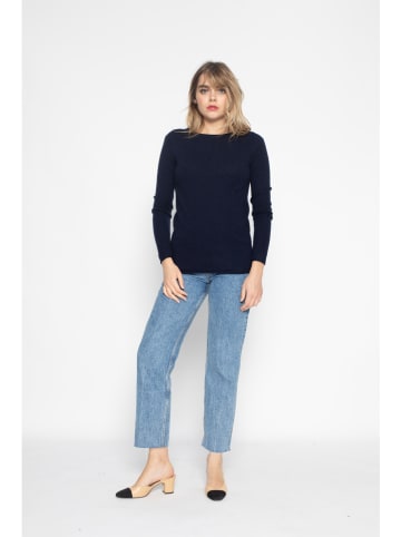 Perfect Cashmere Kaszmirowy sweter "Megan" w kolorze granatowym