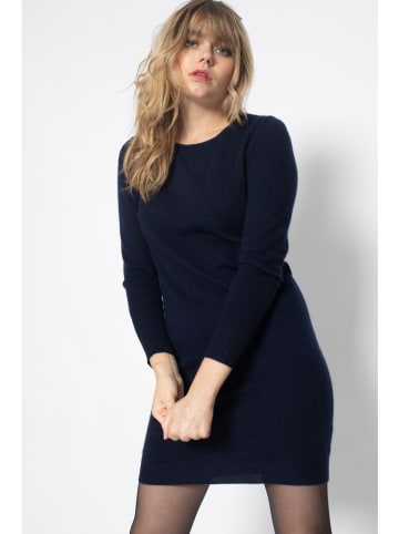 Perfect Cashmere Kaszmirowa sukienka "Molli" w kolorze granatowym