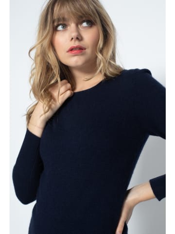 Perfect Cashmere Kaszmirowa sukienka "Molli" w kolorze granatowym