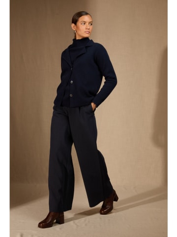 Perfect Cashmere Kaszmirowy kardigan "Nessa" w kolorze granatowym