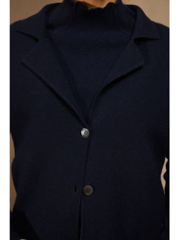 Perfect Cashmere Kaszmirowy kardigan "Nessa" w kolorze granatowym