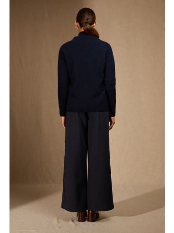 Perfect Cashmere Kasjmieren vest "Nessa" donkerblauw