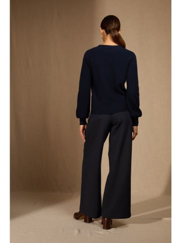 Perfect Cashmere Kaschmir-Pullover "Noty" in Dunkelblau