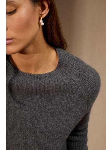 Perfect Cashmere Kaszmirowy sweter "Oceane" w kolorze antracytowym