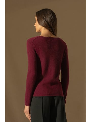 Perfect Cashmere Kasjmieren trui "Oprah" bordeaux