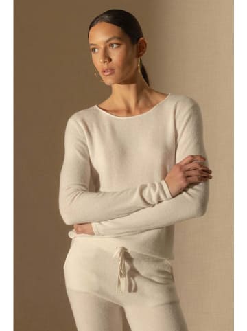 Perfect Cashmere Kaschmir-Pullover "Oprah" in Creme