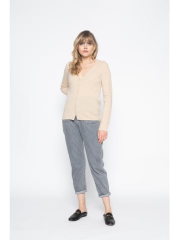 Perfect Cashmere Kasjmieren vest "Paige" beige