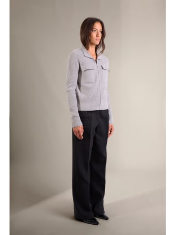 Perfect Cashmere Kasjmieren vest "Sara" grijs