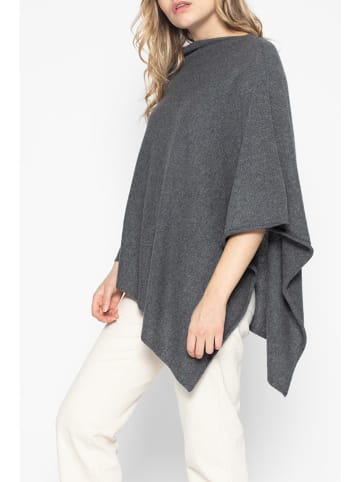 Perfect Cashmere Kasjmieren poncho "Tamara" grijs