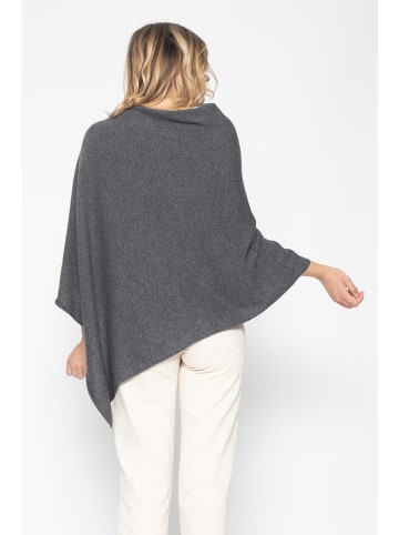 Perfect Cashmere Kaschmir-Poncho "Tamara" in Grau