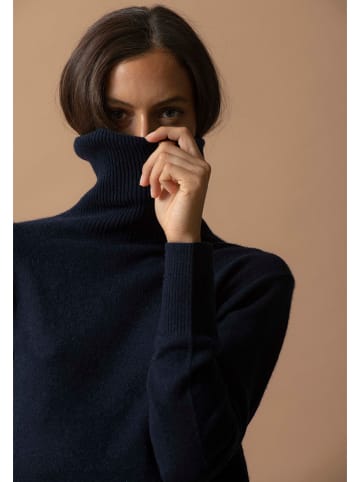 Perfect Cashmere Kaschmir-Rollkragenpullover "Tracy" in Dunkelblau