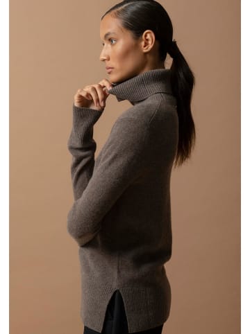 Perfect Cashmere Kaschmir-Rollkragenpullover "Tracy" in Taupe