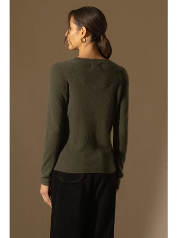 Perfect Cashmere Kaschmir-Pullover "Whitney" in Khaki