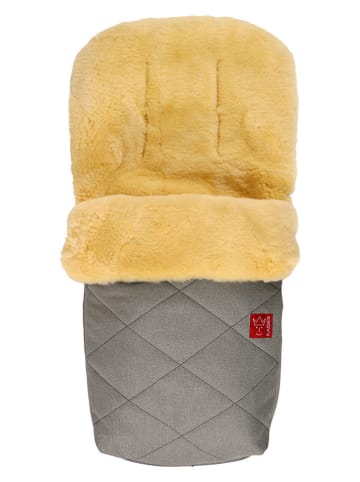 Kaiser Naturfellprodukte Lammfell-Fußsack "Natura" in Grau - (L)85 x (B)45 cm