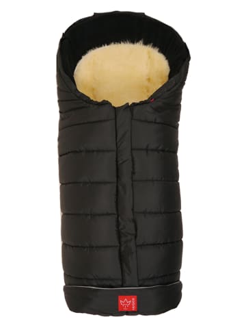 Kaiser Naturfellprodukte Thermo-Fußsack "Arctik Plus" in Schwarz - (L)105 x (B)48 cm
